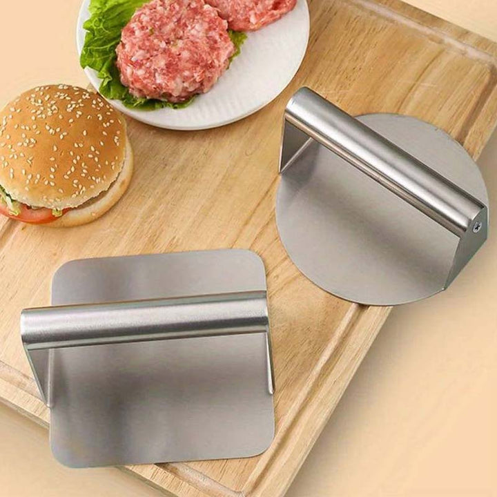 Burger Press Stainless Steel Set of 2 6