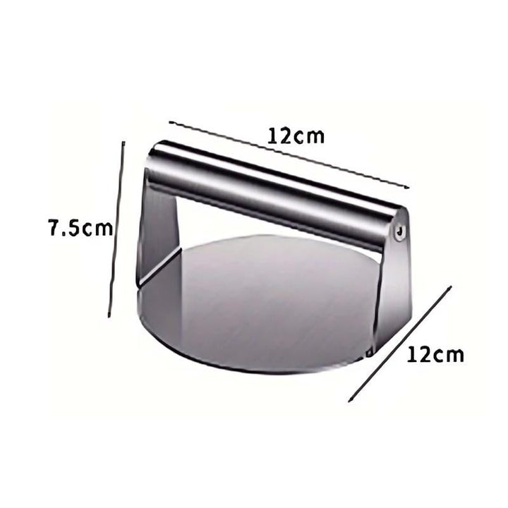 Burger Press Stainless Steel Set of 2 Small Circle 1