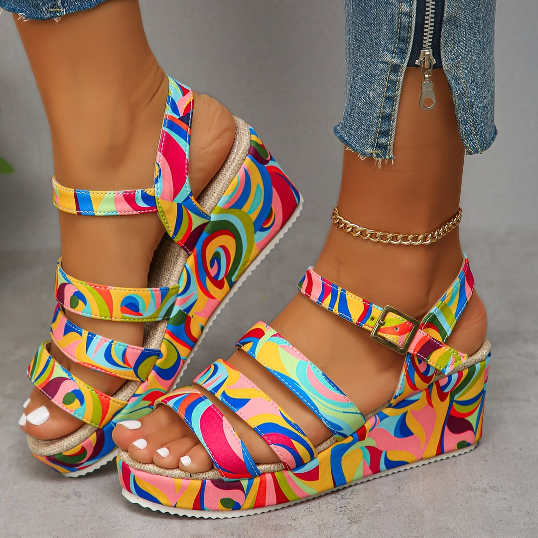 CORA | EASY TRAVEL PLATFORM ANKLE STRAP SANDAL