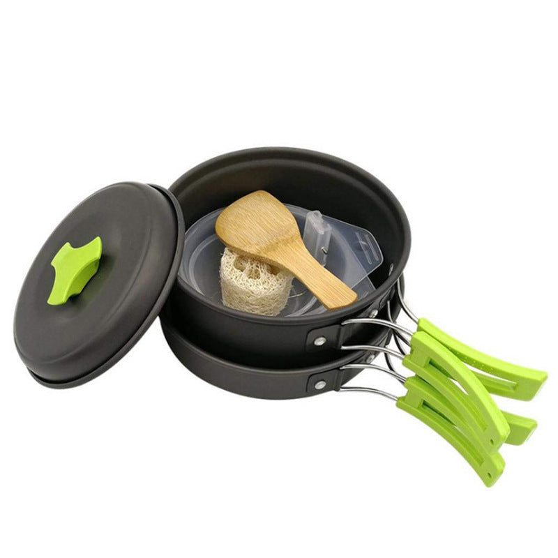 Camping Cookware Set Pot and Pan with Bag 2