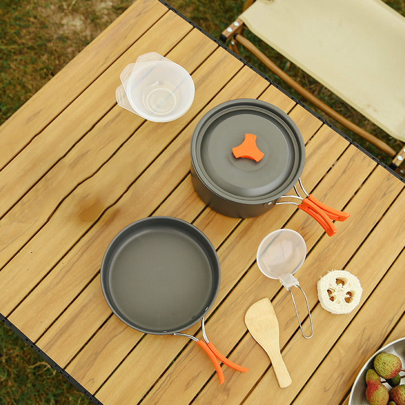 Camping Cookware Set Pot and Pan with Bag 3