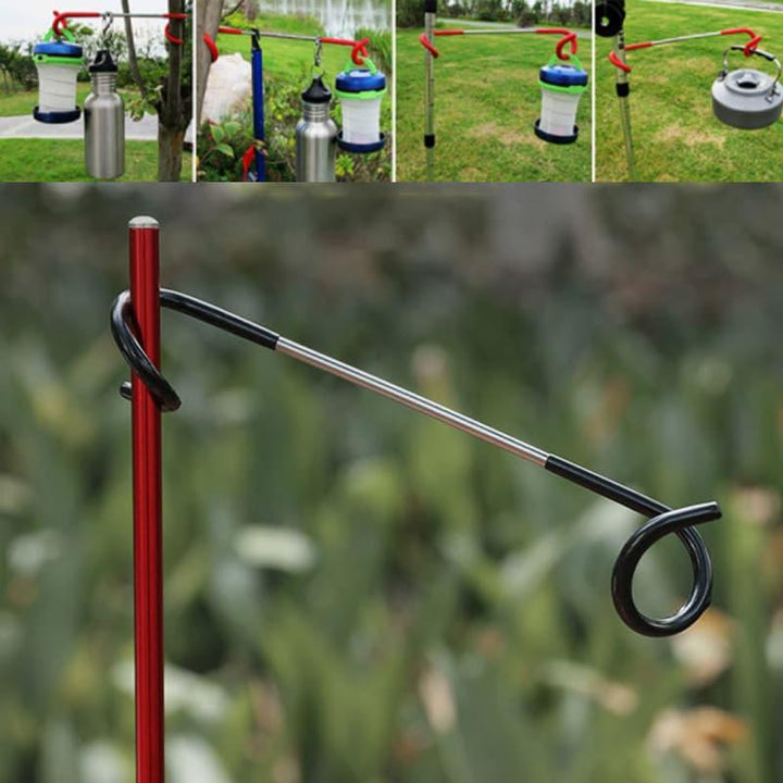 Camping Hook S Shape Iron Set of 3 1