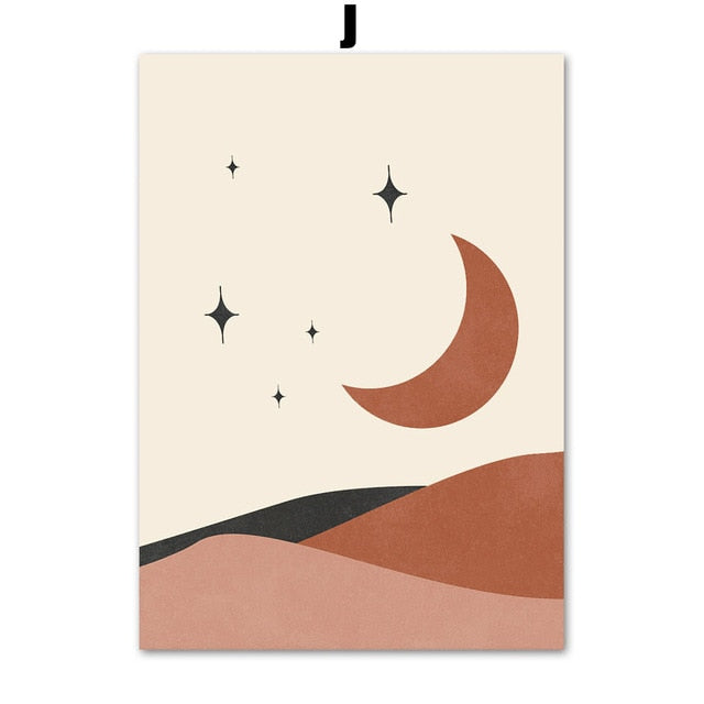 Canvas Wall Art Boho Desert Prints Set of 9 Unframed 3