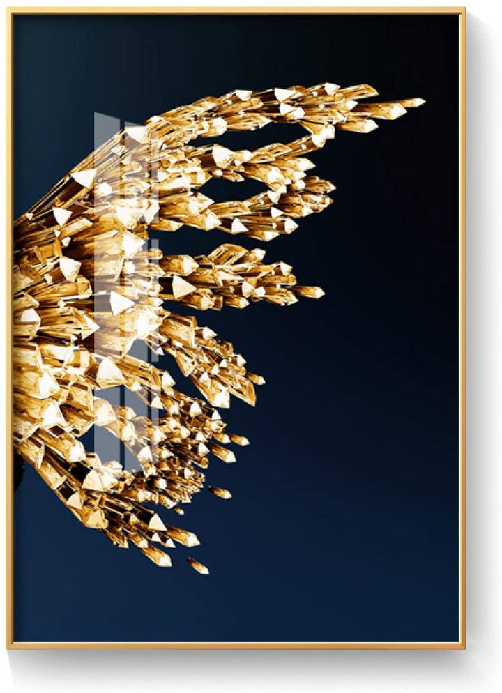 Canvas Wall Art Gold Butterfly Wing Prints Set of 2 Unframed 1
