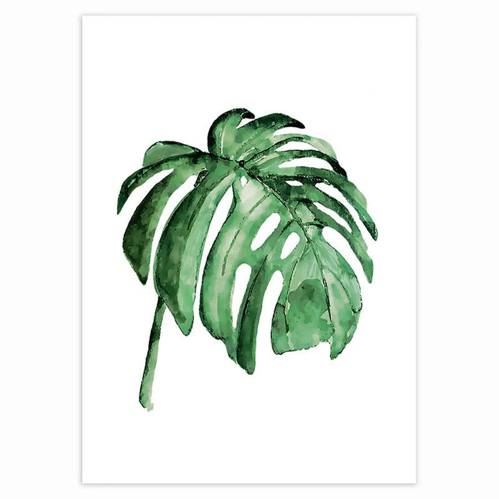 Canvas Wall Art Tropical Leaf Prints Set of 9 Unframed 5