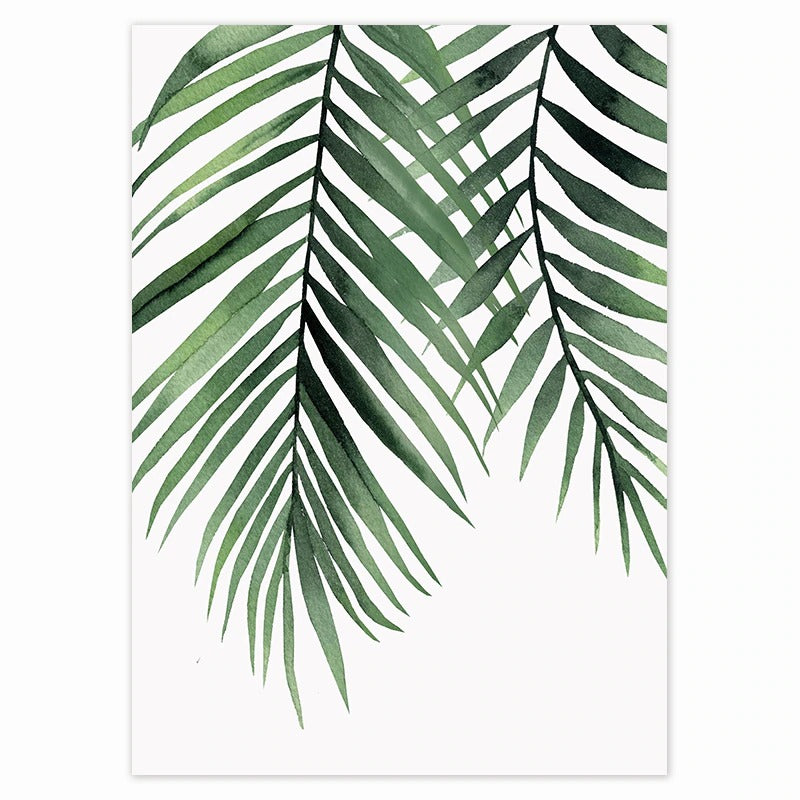 Canvas Wall Art Tropical Leaf Prints Set of 9 Unframed 6