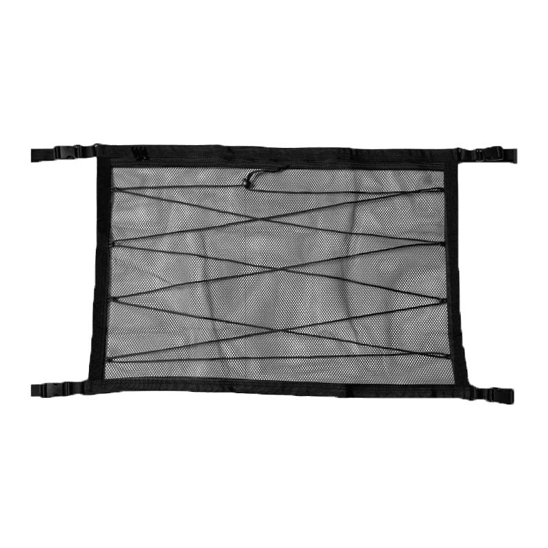 Car Ceiling Cargo Net with Zipper and Buckles 27.6 x 19.7 Inch 1
