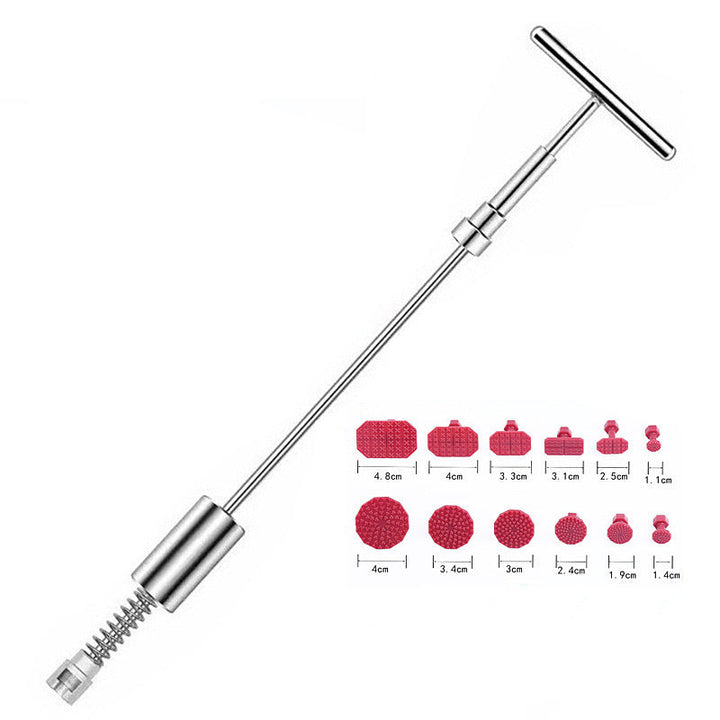 Car Dent Puller Kit T Bar with Glue Tabs 12 Red Tabs 1