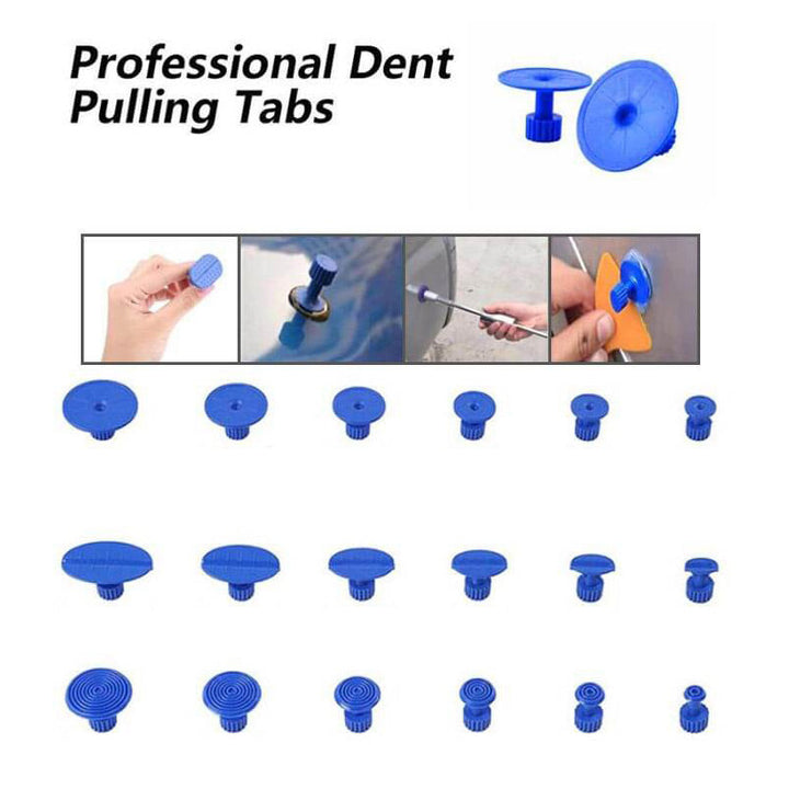 Car Dent Puller Kit T Bar with Glue Tabs 2