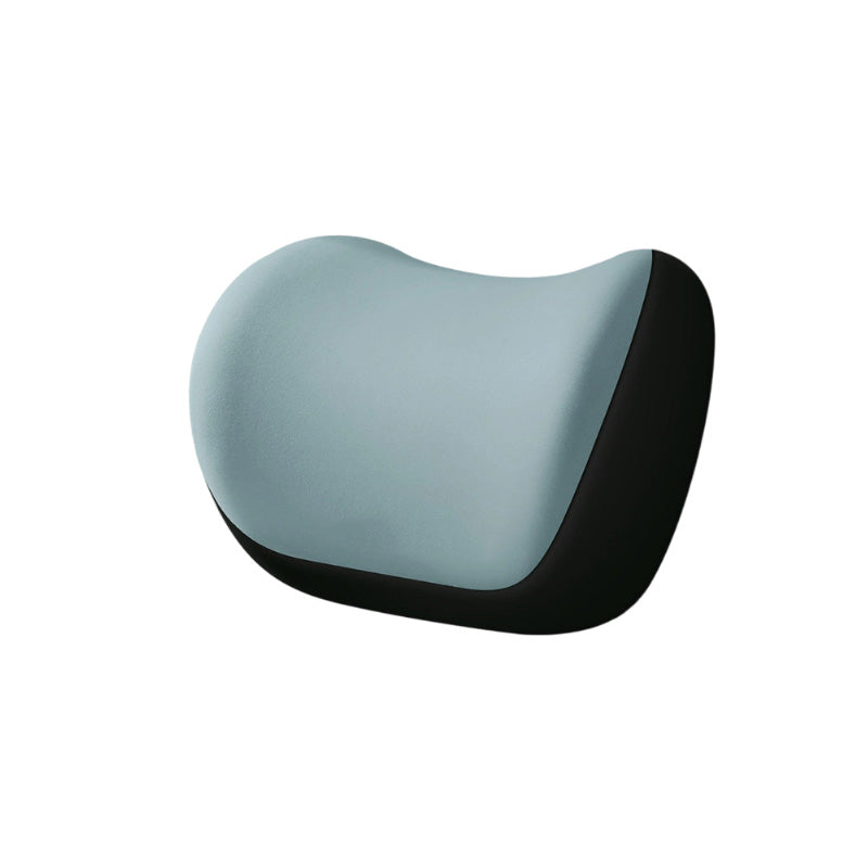 Car Neck Pillow Memory Foam Faux Suede Set of 3 Blue 1