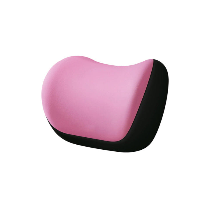 Car Neck Pillow Memory Foam Faux Suede Set of 3 Pink 1