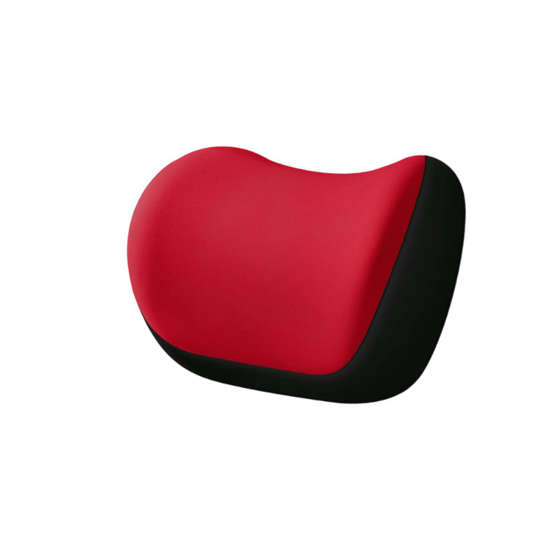 Car Neck Pillow Memory Foam Faux Suede Set of 3 Red 1