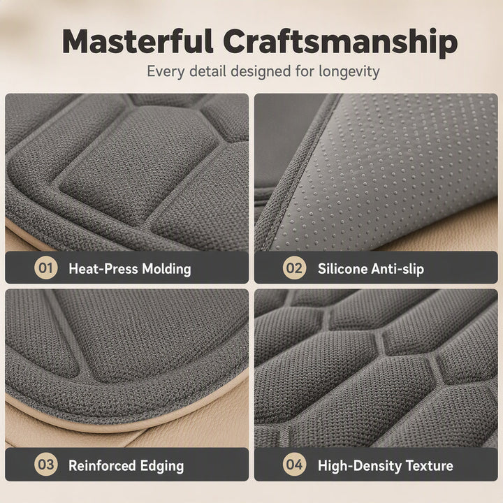 Car Seat Cushion Seaweed Fiber Front and Rear 1