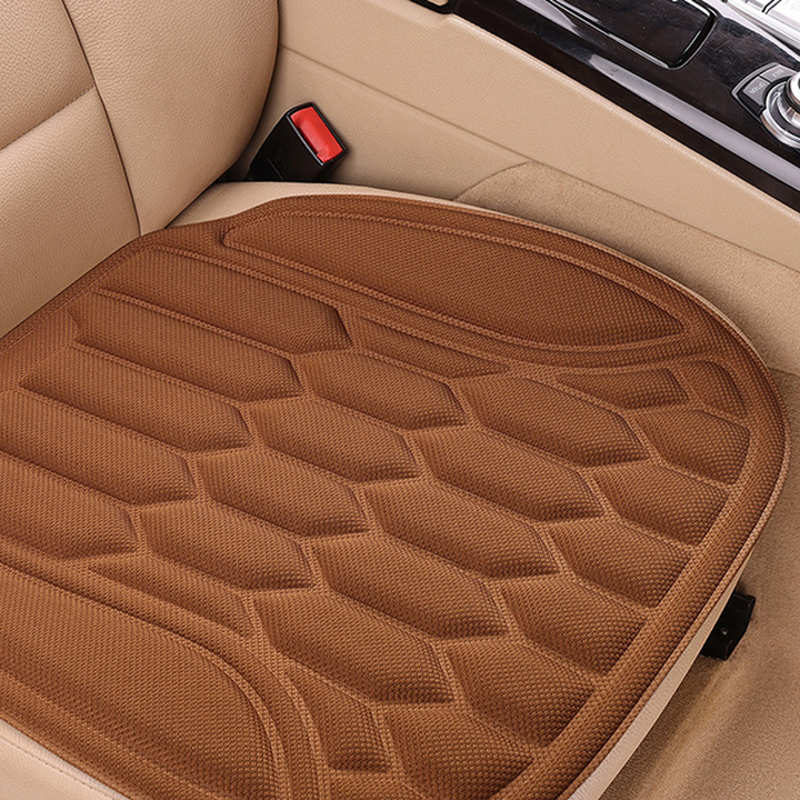 Car Seat Cushion Seaweed Fiber Front and Rear Brown 1