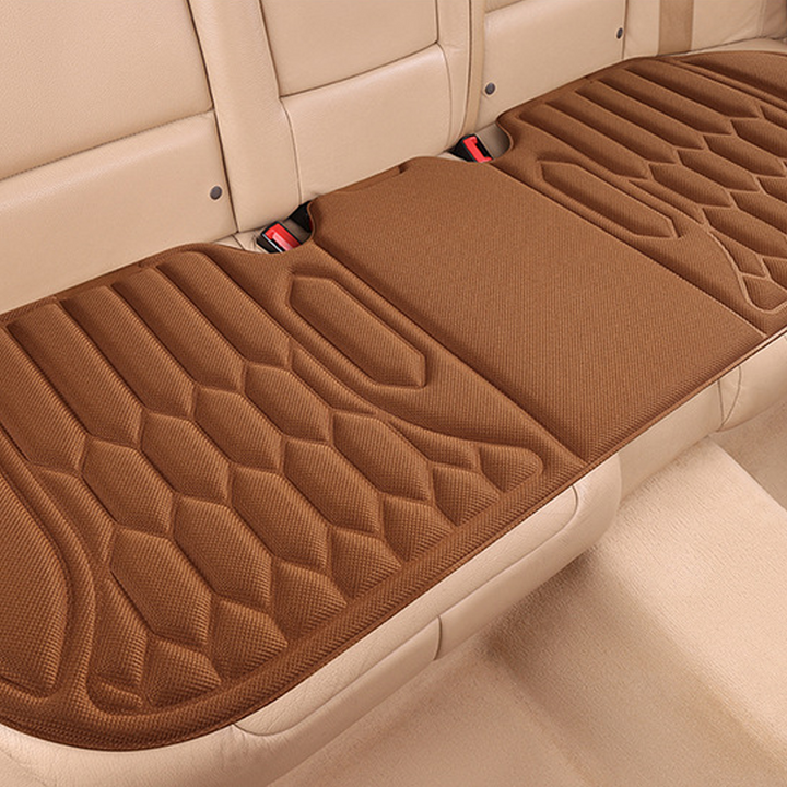 Car Seat Cushion Seaweed Fiber Front and Rear Brown 2
