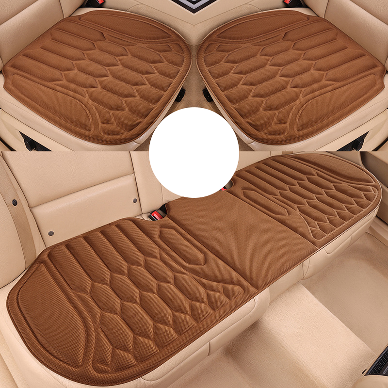 Car Seat Cushion Seaweed Fiber Front and Rear Brown 3