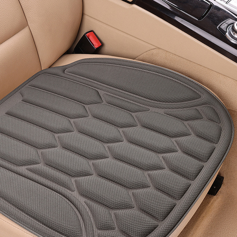 Car Seat Cushion Seaweed Fiber Front and Rear Dark Gray 1