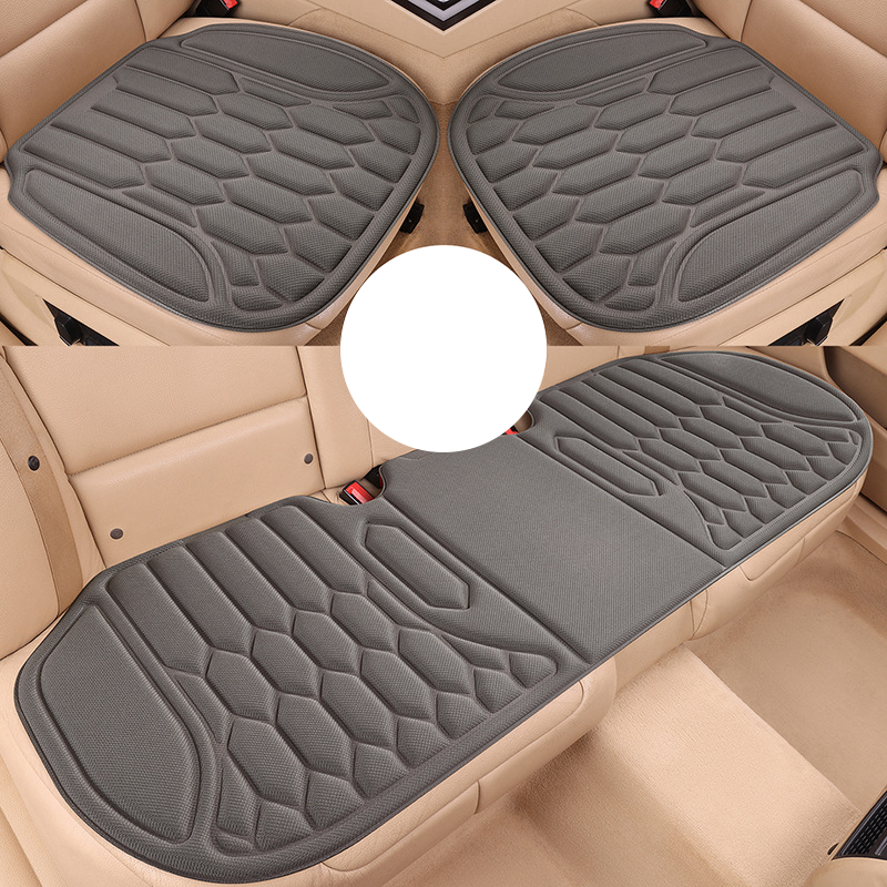 Car Seat Cushion Seaweed Fiber Front and Rear Dark Gray 3