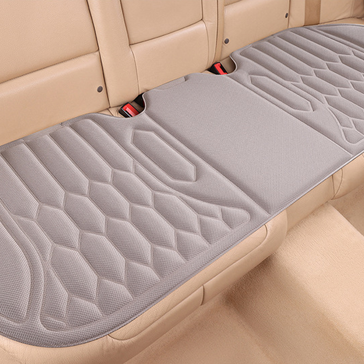 Car Seat Cushion Seaweed Fiber Front and Rear Light Gray 2