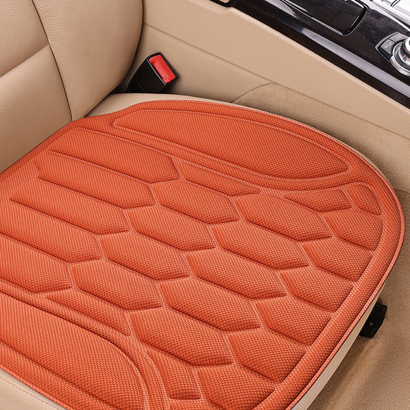 Car Seat Cushion Seaweed Fiber Front and Rear Orange 1