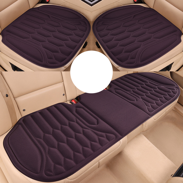 Car Seat Cushion Seaweed Fiber Front and Rear Purple 3