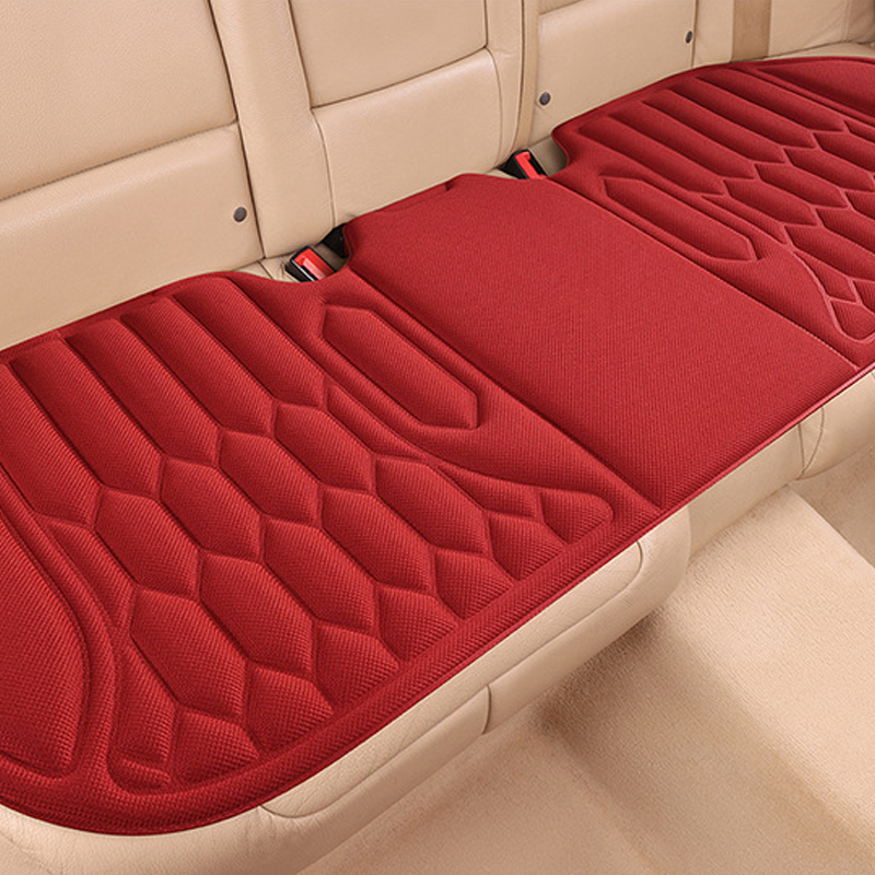Car Seat Cushion Seaweed Fiber Front and Rear Red 2