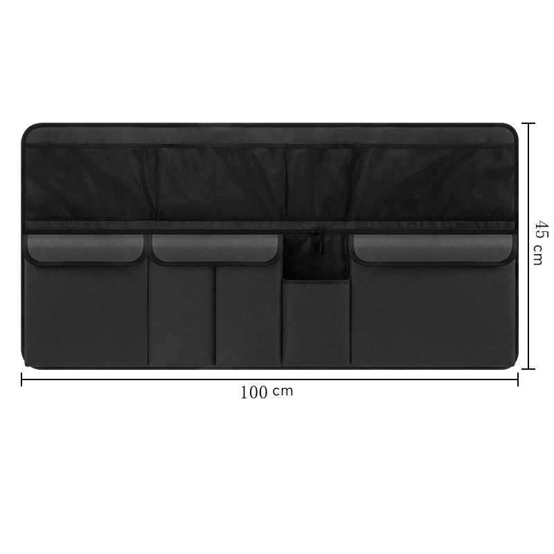 Car Trunk Organizer Hanging Oxford 39.4 x 17.7 Inch Black 1