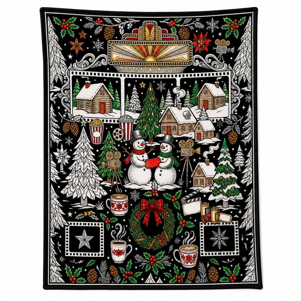 Christmas Coloring Blanket 51 x 59 Inch Polyester Design 11 1