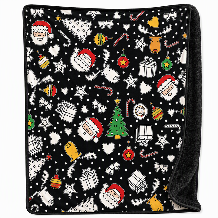 Christmas Coloring Blanket 51 x 59 Inch Polyester Design 21 1