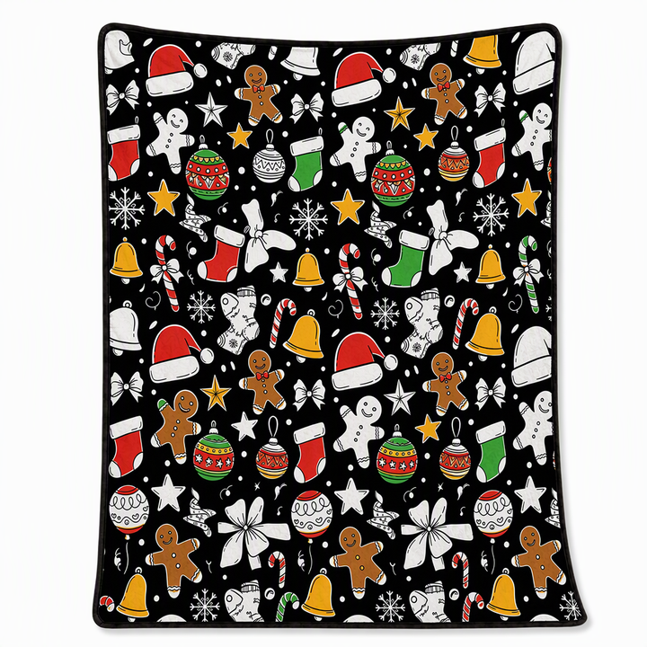 Christmas Coloring Blanket 51 x 59 Inch Polyester Design 26 1