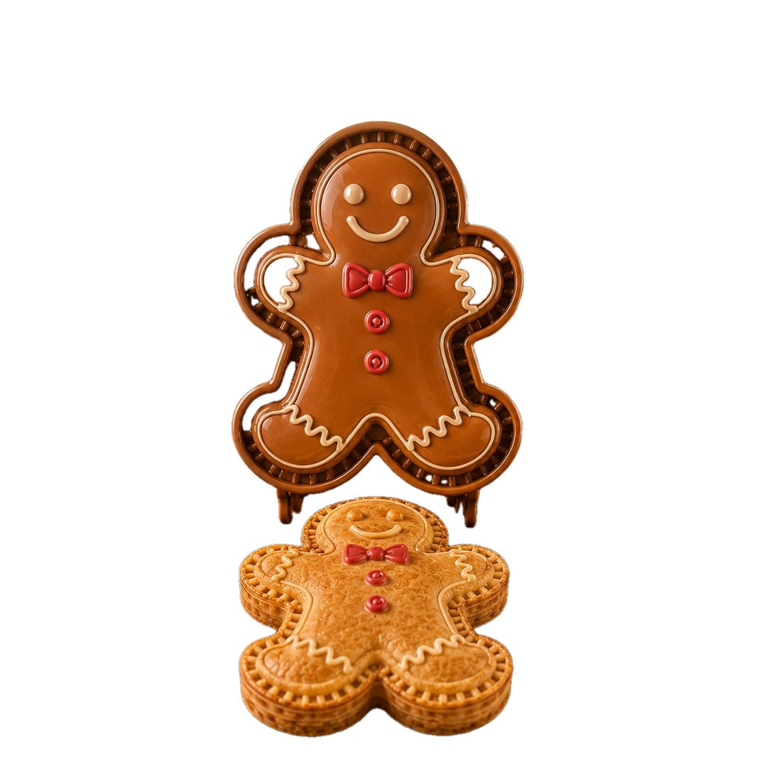 Christmas Mini Pie Mold 4.72 x 4.72 Inch Holiday Designs on white