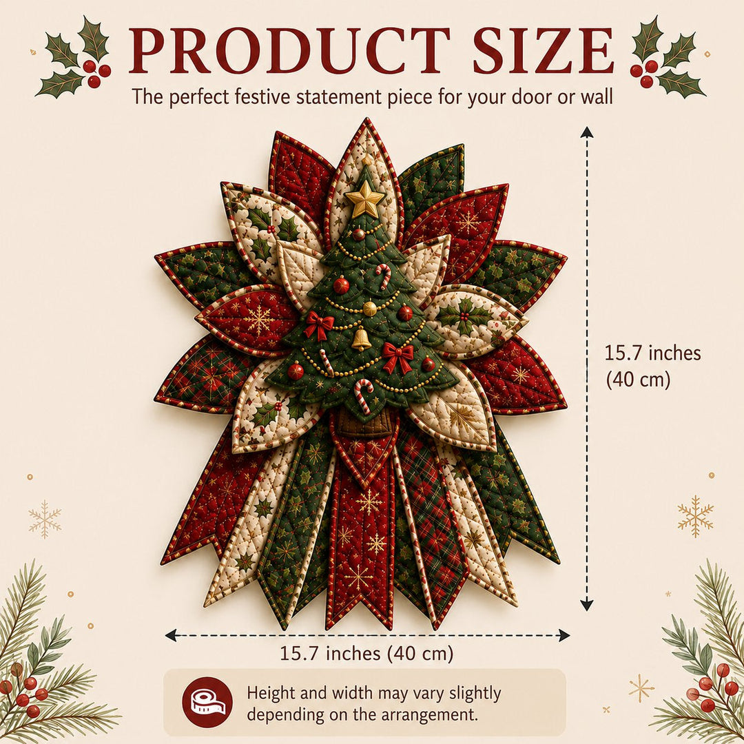 Christmas Quilted Door Hanger Sewing Kit 15.7 Inch 1