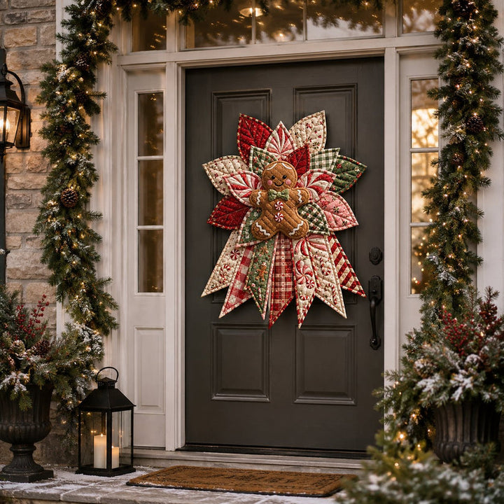 Christmas Quilted Door Hanger Sewing Kit 15.7 Inch 6