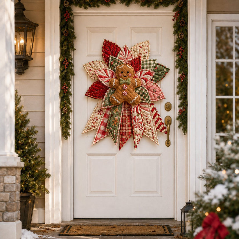 Christmas Quilted Door Hanger Sewing Kit 15.7 Inch 7