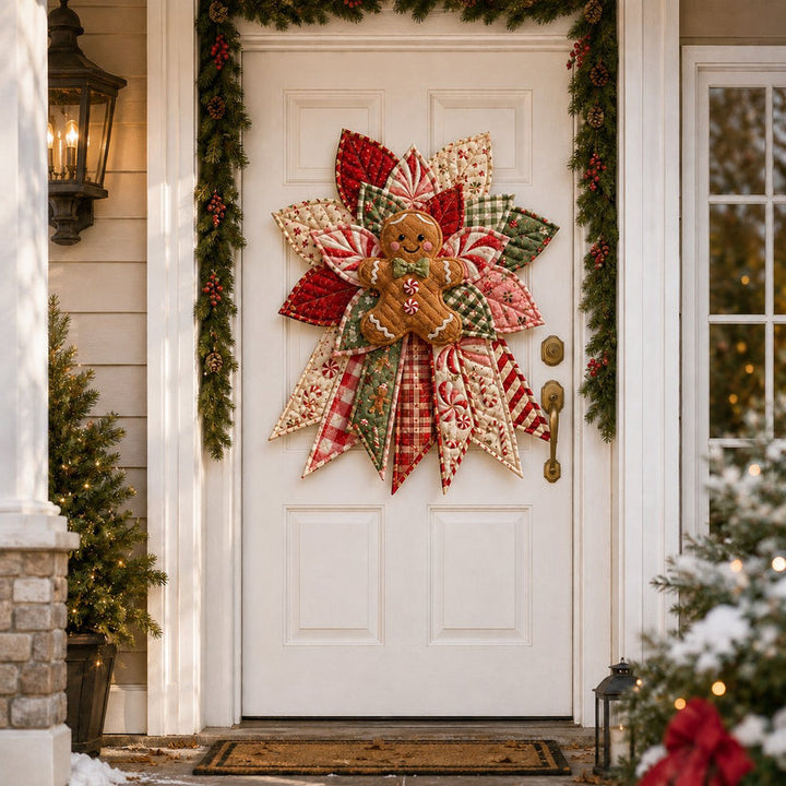 Christmas Quilted Door Hanger Sewing Kit 15.7 Inch 7