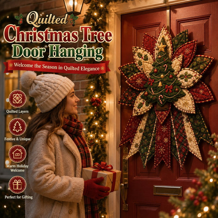 Christmas Quilted Door Hanger Sewing Kit 15.7 Inch 8