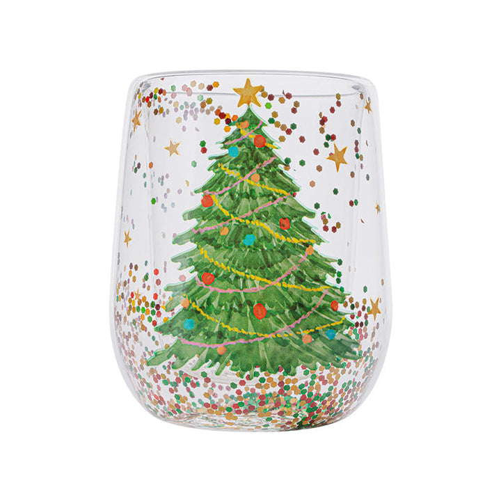 Christmas Tree Glass Tumbler 380 ml 1