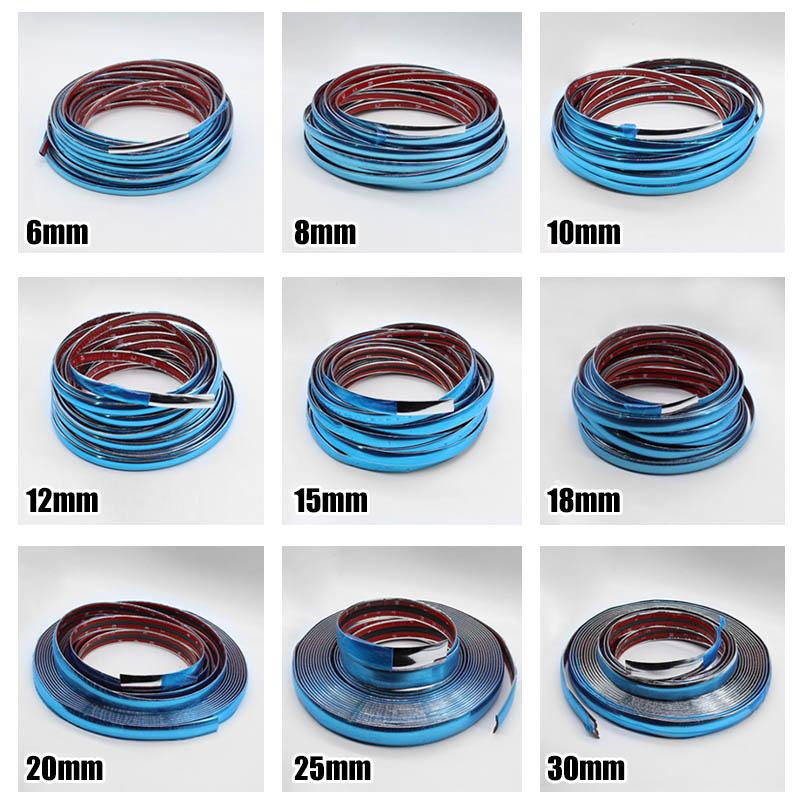 Chrome Trim Molding Strip Car Door Edge Guard 118 Inch Roll 4