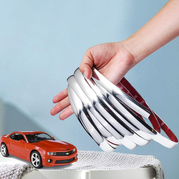 Chrome Trim Molding Strip Car Door Edge Guard 118 Inch Roll 6