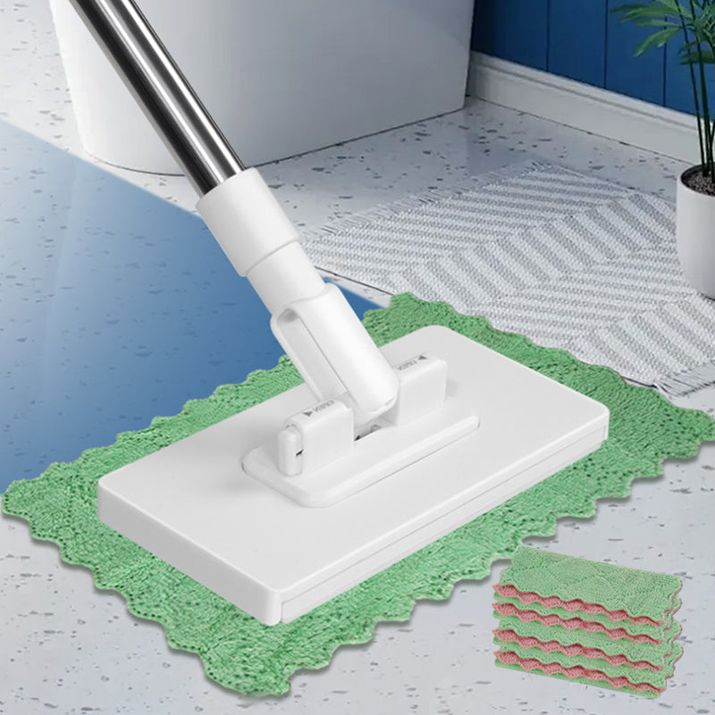 Clamp Mop with 4 Reusable Cloths 39.4 Inch Handle 4