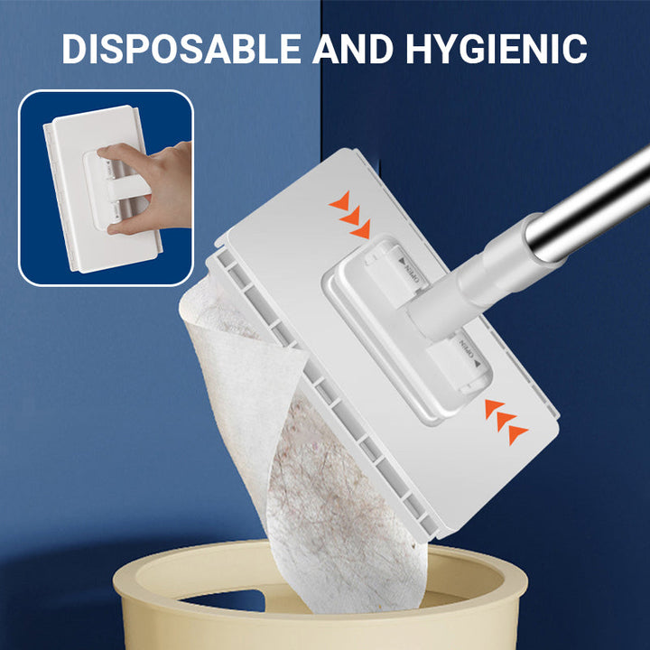 Clamp Mop with 4 Reusable Cloths 39.4 Inch Handle 5