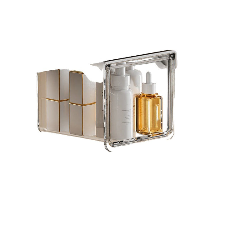 Clear Pull Out Under Cabinet Drawer Organizer on white