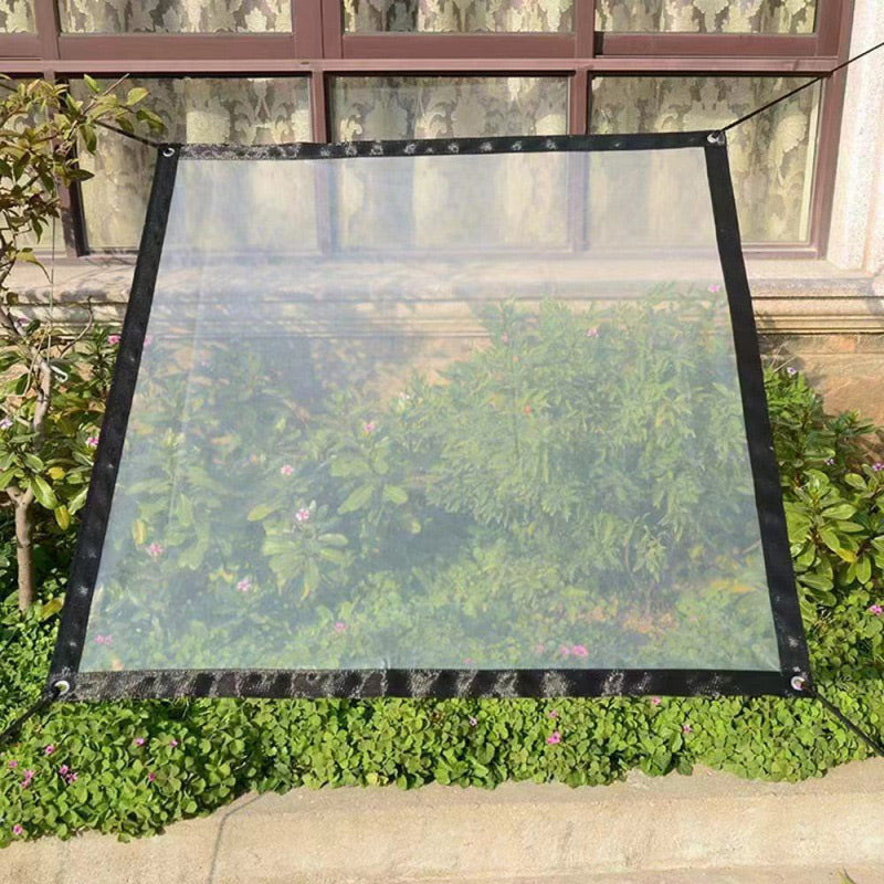 Clear Tarp PE with Grommets 1