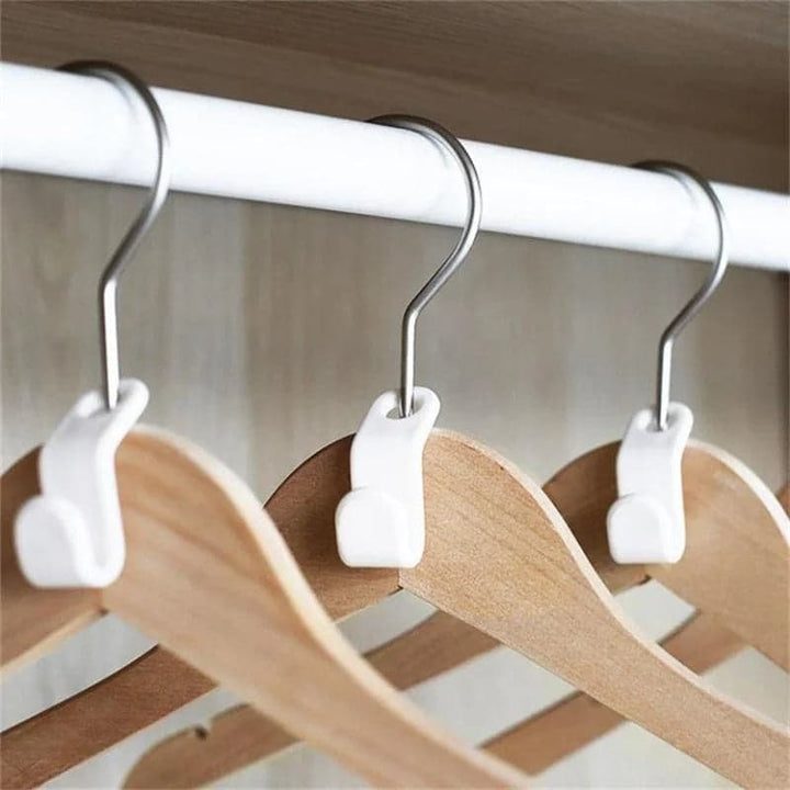 Clothes Hanger Connector Hooks 6 Pack Plastic Set of 3 2
