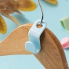 Clothes Hanger Connector Hooks 6 Pack Plastic Set of 3 Blue 1
