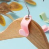 Clothes Hanger Connector Hooks 6 Pack Plastic Set of 3 Pink 1