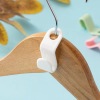 Clothes Hanger Connector Hooks 6 Pack Plastic Set of 3 White 1