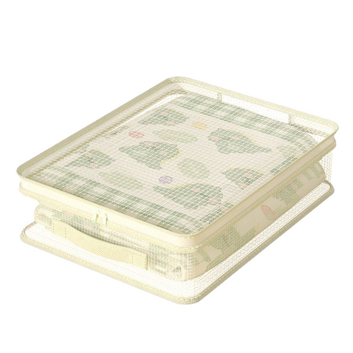 Clothes Storage Bags with Zipper 15.7 x 11.8 x 4.7 Inch Mesh Top 3 Bags 1