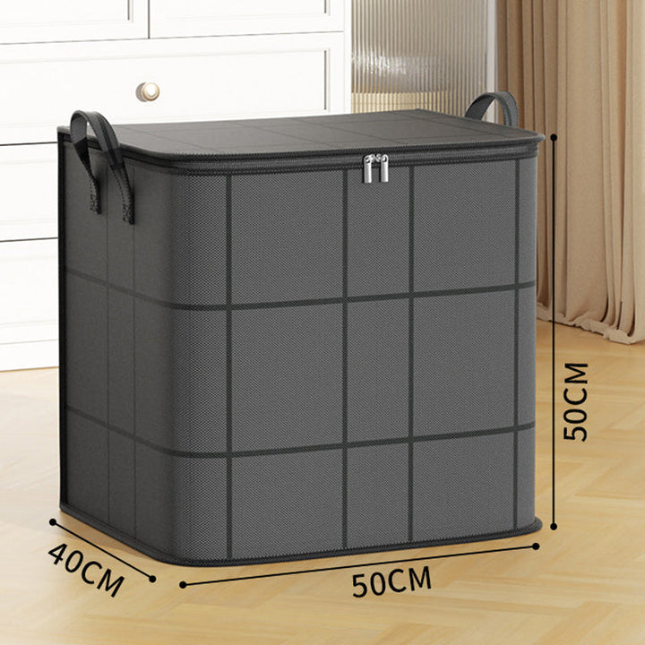 Comforter Storage Bag with Zipper and Handles Non Woven Fabric Medium 19.7 x 15.7 x 19.7 in 1
