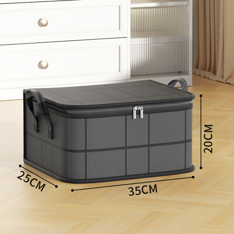 Comforter Storage Bag with Zipper and Handles Non Woven Fabric Small 13.8 x 9.8 x 7.9 in 1